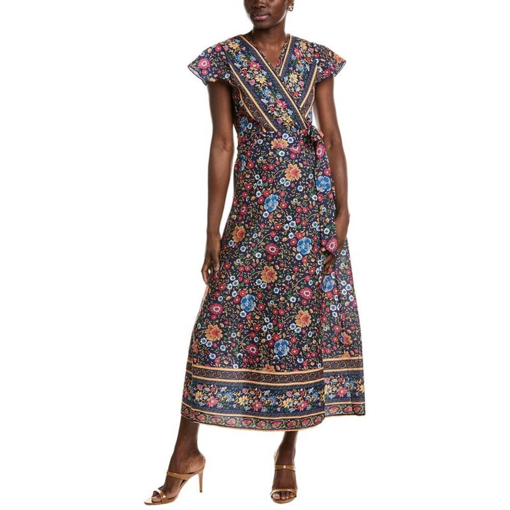 Ipponelli Womens  Wrap Dress, Blue